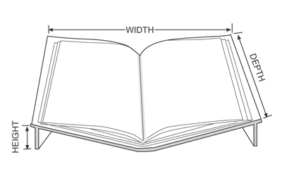 Flat Open Book Stand