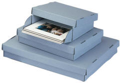 Drop Front Gallery Print Boxes-Corrugated B-Flute